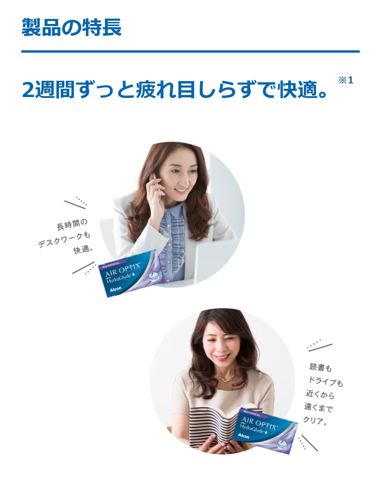 エアオプティクスプラス ハイドラグライド の製品の特長