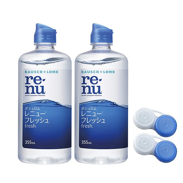 ボシュロム レニューフレッシュ ツインパック 355mL×2本入り コンタクトレンズケース付き